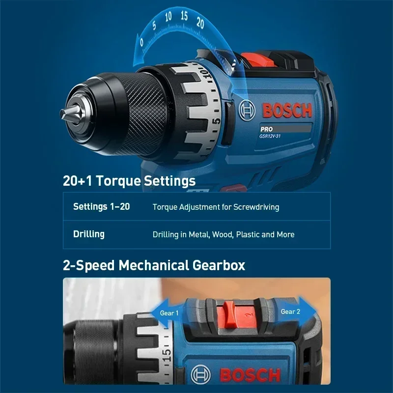 BOSCH GSR12V-31 Cordless Elect - Power Tools Kits 评论和价格