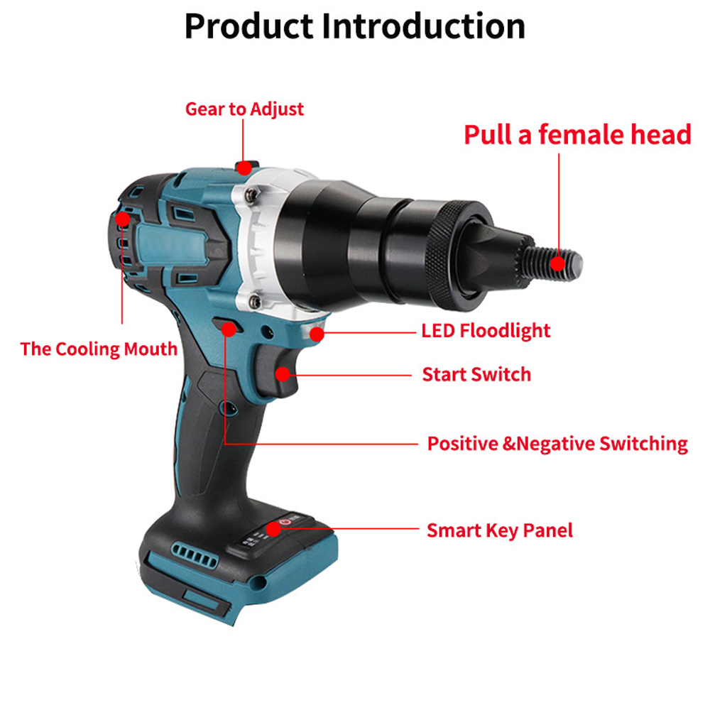Electric Riveting Gun Brushles - Power Tools For Sale 评论和价格