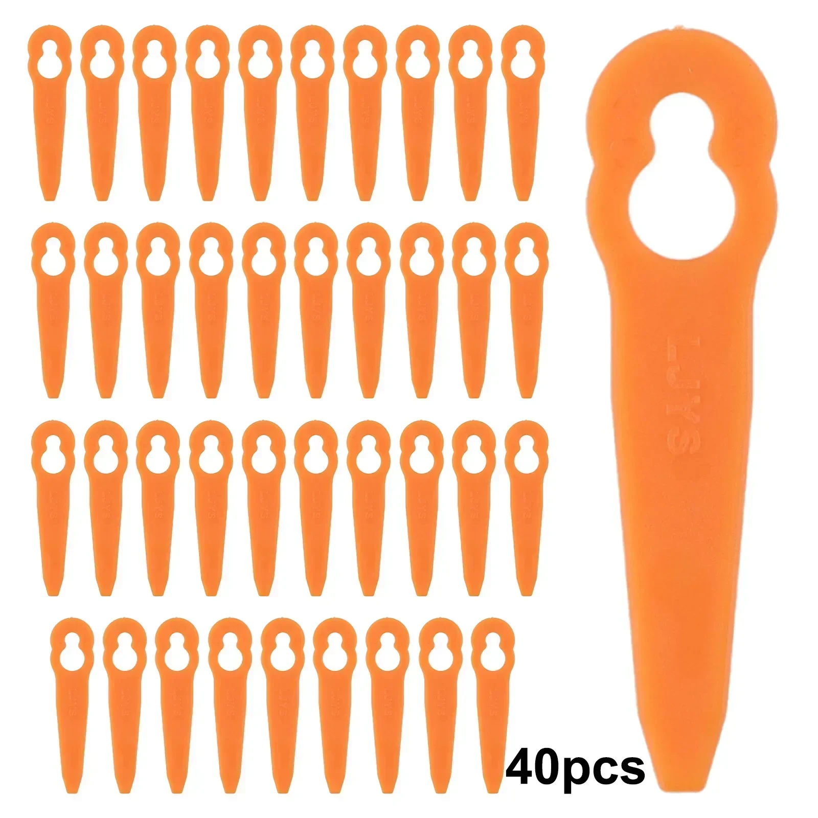 40pcs Plastic Blades Lawn Mowe - Power Tools Orange 评论和价格