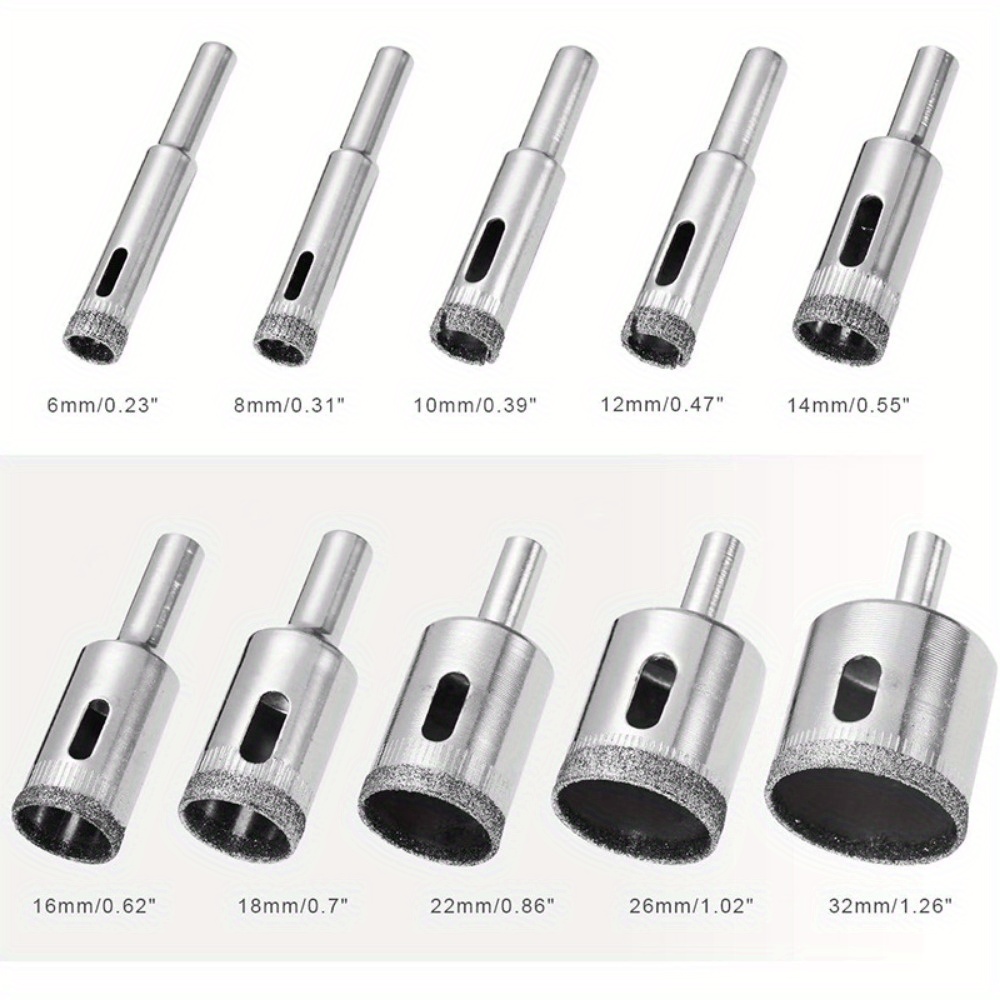 10 Piece Diamond Coated Drill  - Power Tools Set 评论和价格