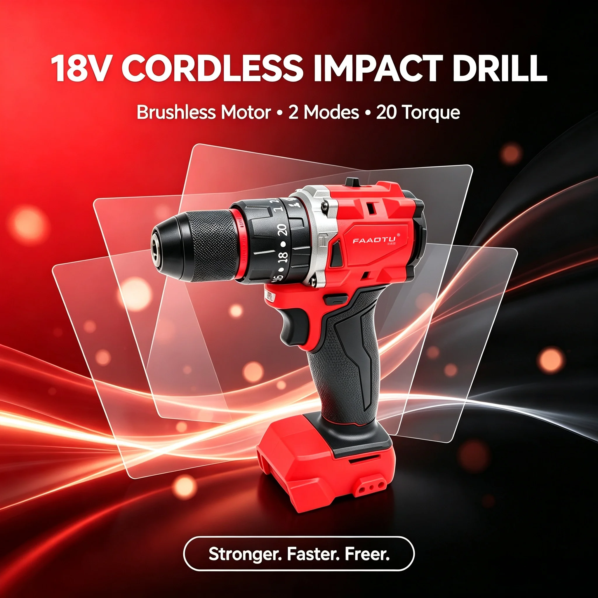 FAAOTU 18V Brushless Cordless  - Power Tools Set 评论和价格